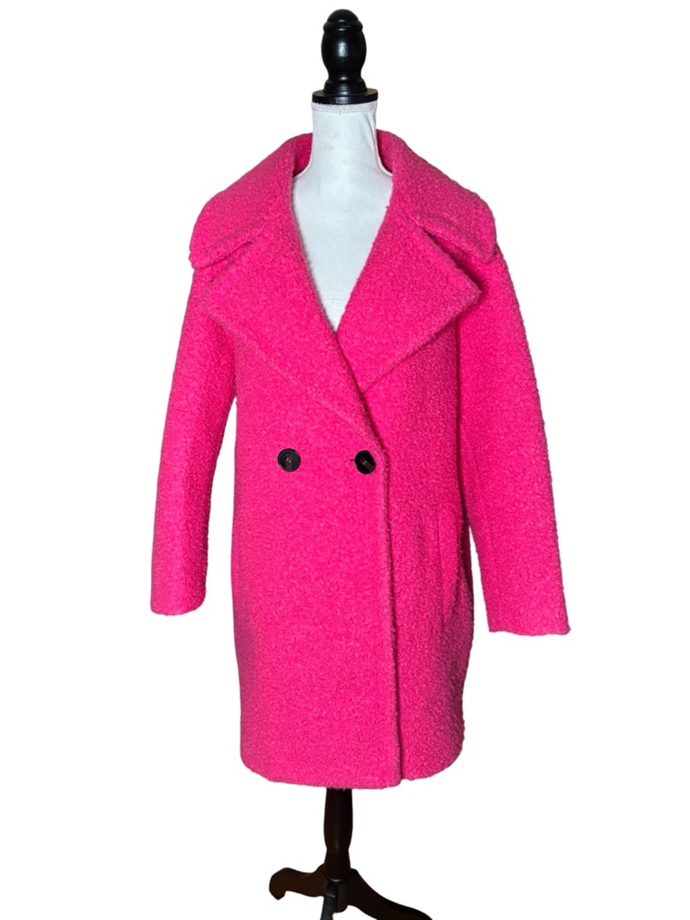 NVLT Oversized Magenta Pink Pea Coat w/ Tags